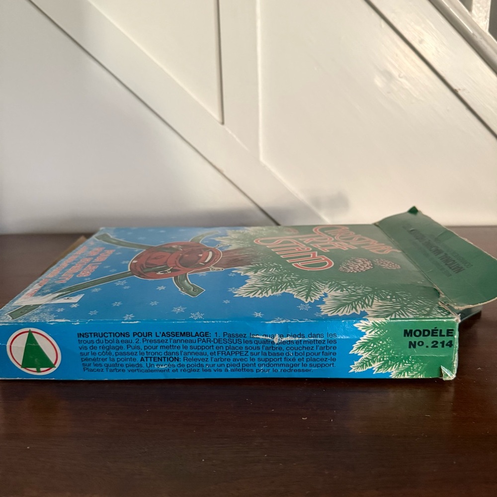 VTG MCM Real Christmas Tree Stand 4” Red Green National Machine Products Canada - Picture 17 of 17